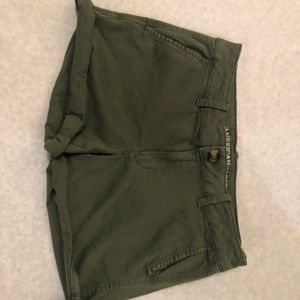 American eagle green super stretch shorts